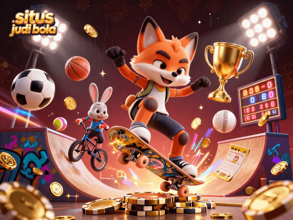 Experience situs judi bola with dynamic sports-themed action and vibrant casino graphics.