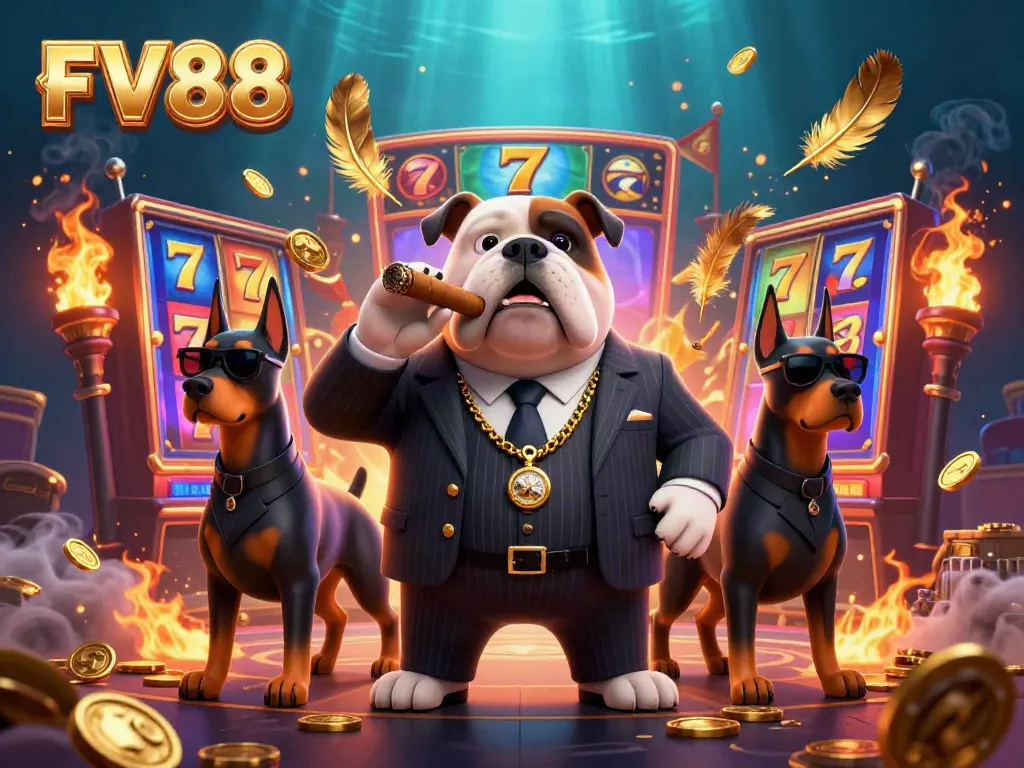 Experience thrilling gameplay with FV88's immersive slot environment, featuring dynamic characters and vibrant elements.