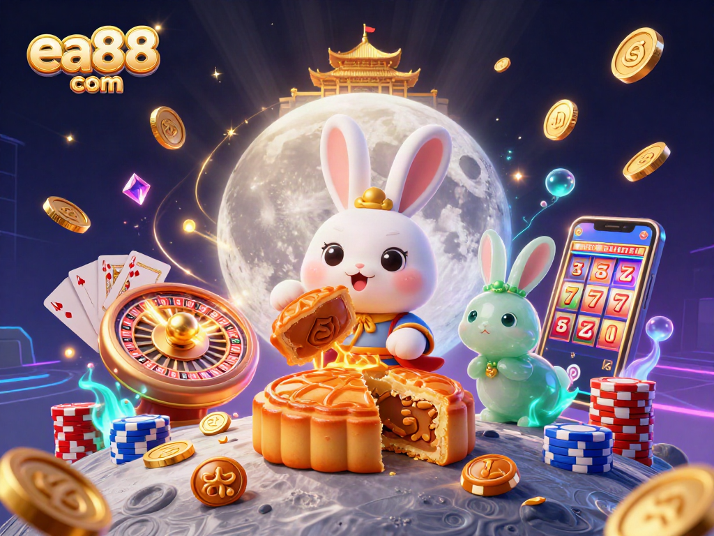 Experience the excitement of ea88 com with a magical moon rabbit scene full of casino treasures.