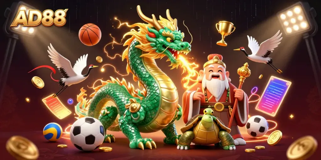 Experience high-stakes gaming action and winning excitement at AD88's online casino.