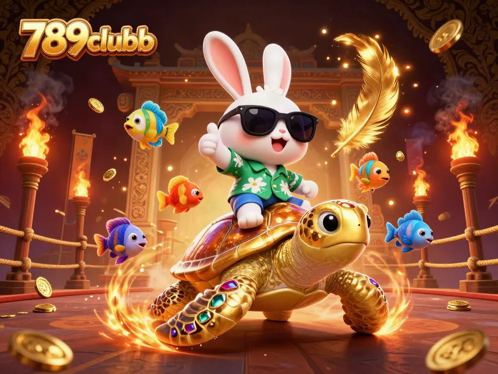 Engage with 789clubb's vibrant casino gameplay in this colorful, detailed illustration