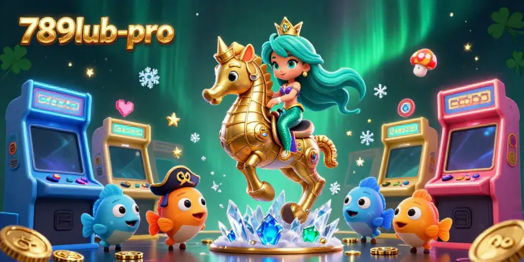 Experience the magic of gaming with 789lub-pro, featuring vibrant characters and exciting casino elements.