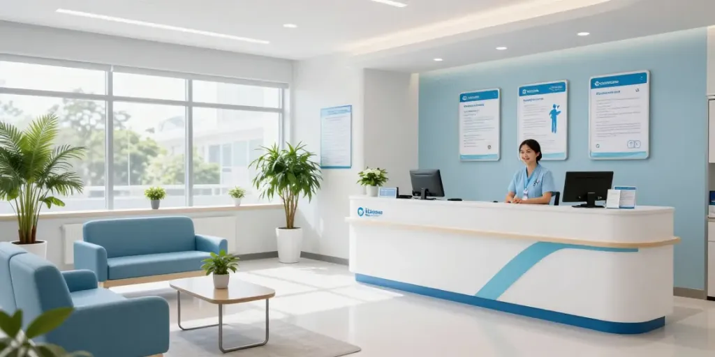 Healthcare services in modern clinic for trusted patient care with link slot.