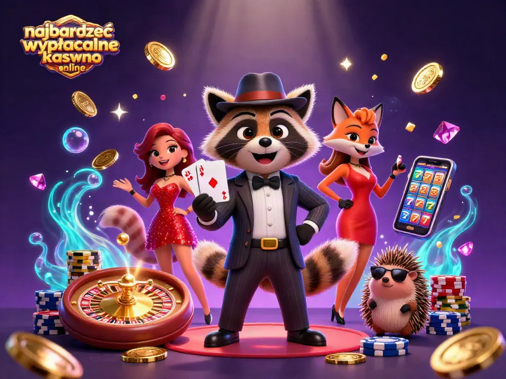 Experience the excitement at the najbardziej wypłacalne kasyno online with vibrant scenes of winning moments.