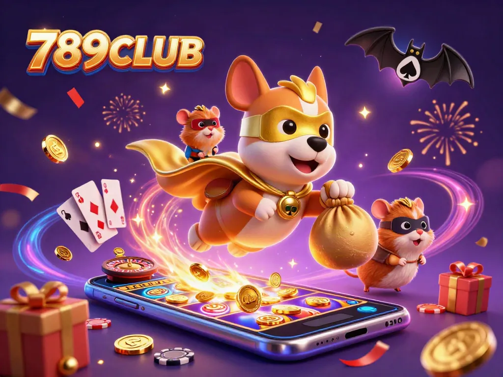 Engage in thrilling adventures with 789CLUB's vibrant 3D casino scene filled with gaming excitement.