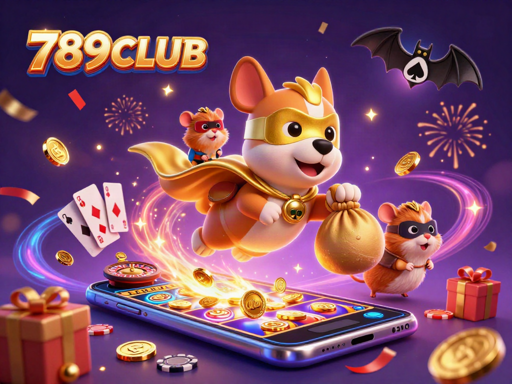 Engage in thrilling adventures with 789CLUB's vibrant 3D casino scene filled with gaming excitement.