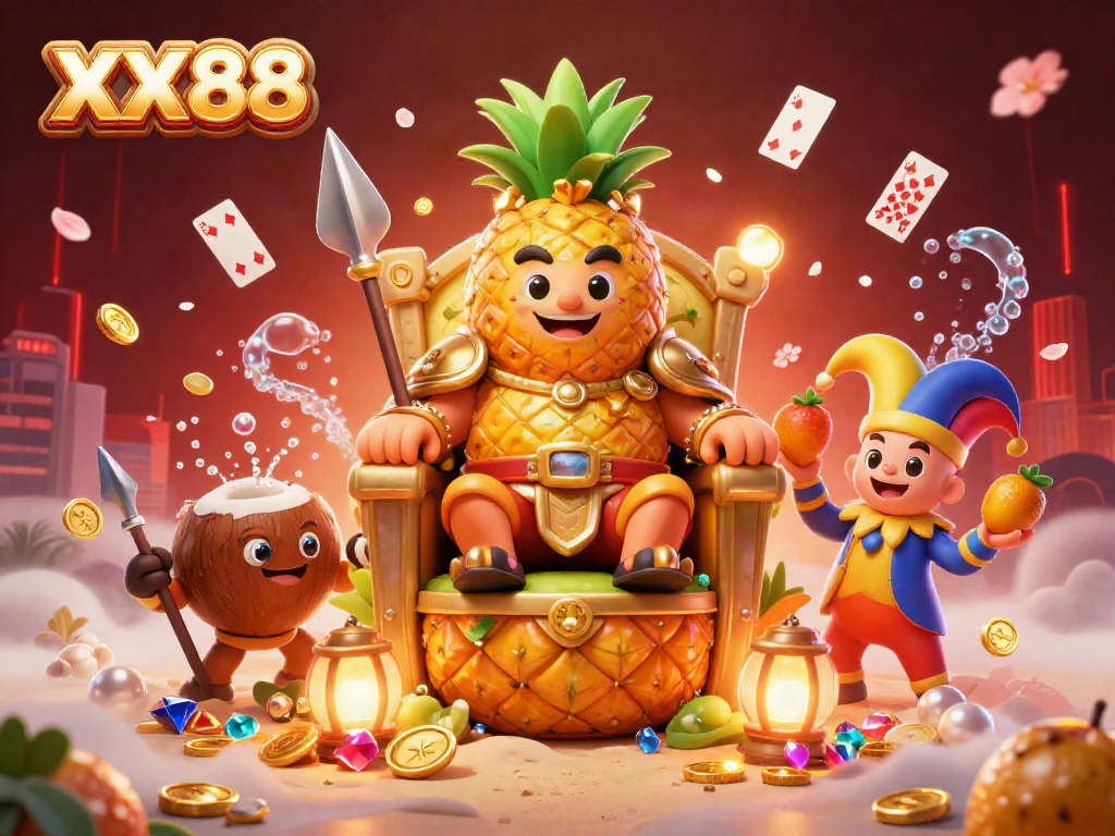 Engage with the vibrant XX88 casino scene featuring lively characters and underwater treasures.