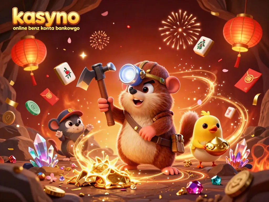 Experience the excitement of kasyno online bez konta bankowego with a vibrant 3D casino illustration.