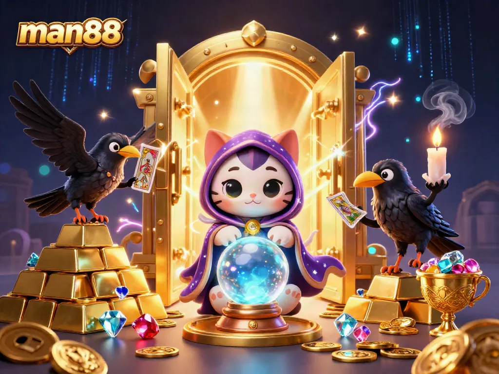Play with man88 in a mystical casino realm filled with treasures and gaming magic.