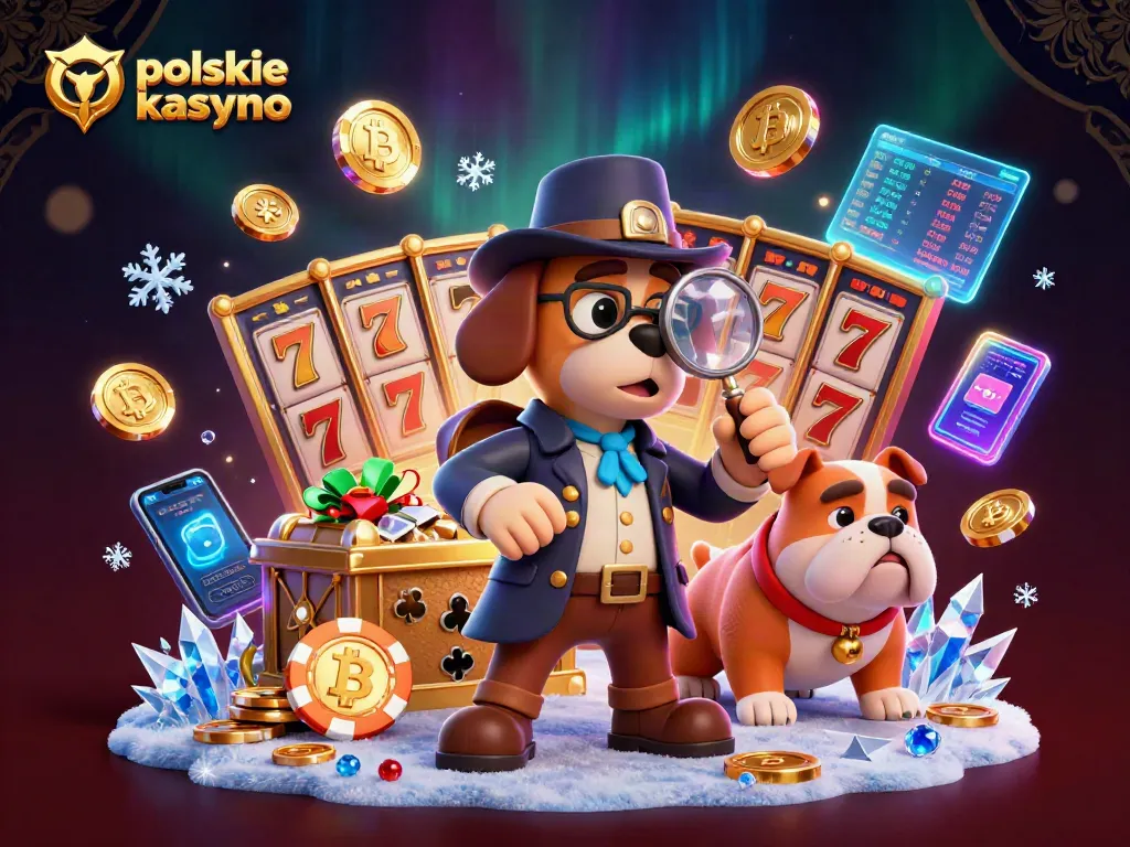 Engage at polskie legalne kasyno with a 3D detective scene uncovering treasure in a dynamic casino environment.