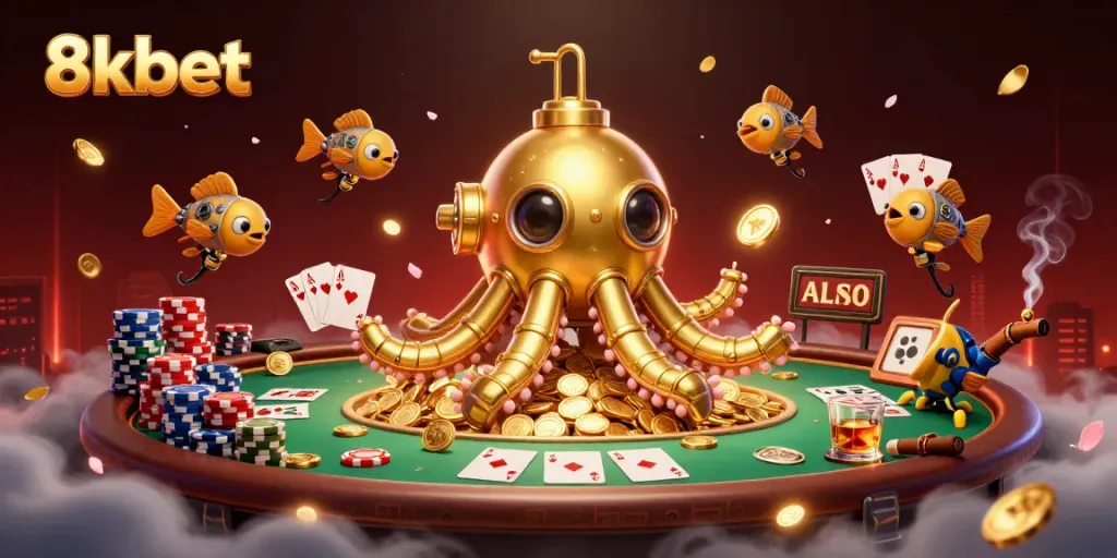 Experience the exhilarating underwater gaming adventure at 8xbet with dynamic poker action and golden riches.