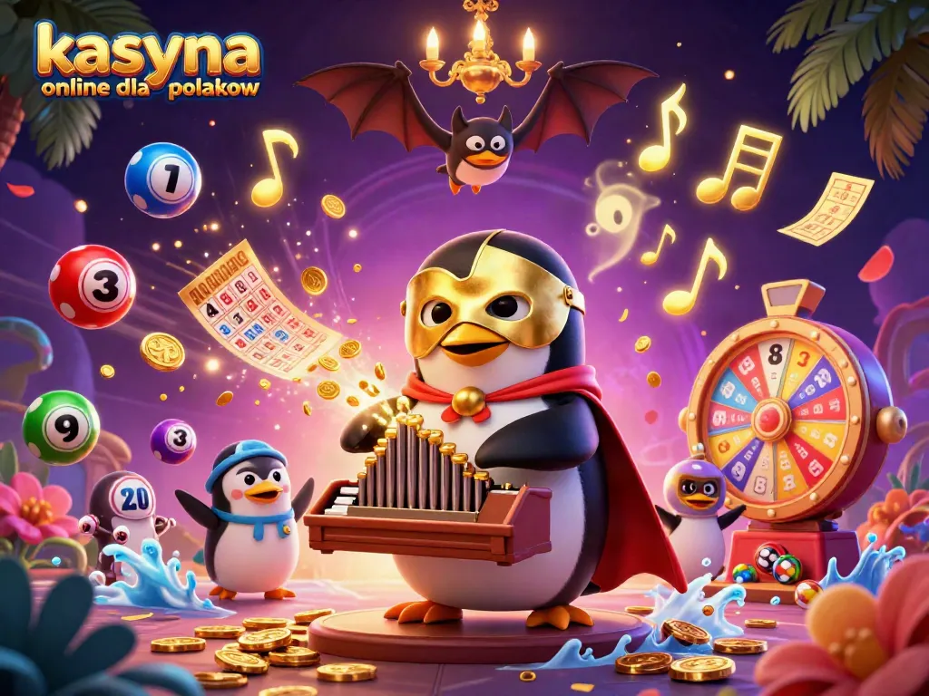 Experience the thrill of kasyna online dla polakow with a whimsical 3D casino illustration.