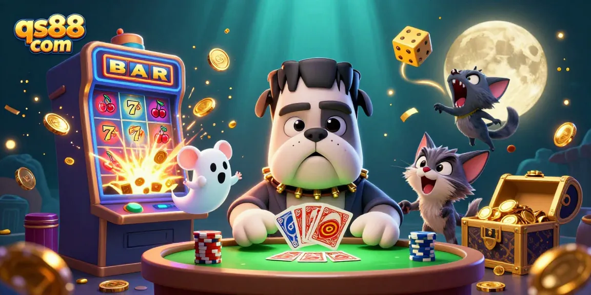 Engage in exciting gameplay with qs88 com featuring vibrant casino characters and joyful elements.