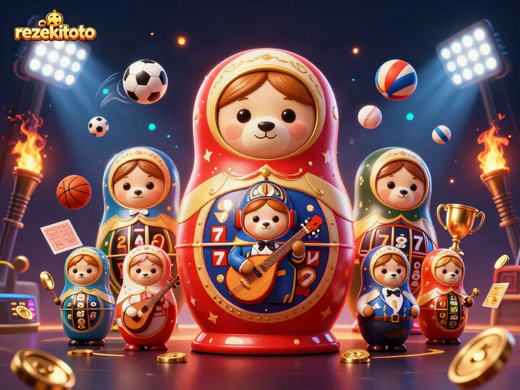 Engage in thrilling games at rezekitoto with colorful slot reels and vibrant character elements.